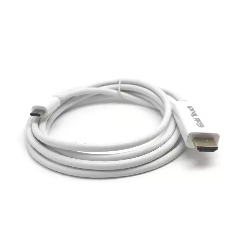 כבל מחיבור USB3.1 Type C לחיבור Gold Touch 1.8m HDMI