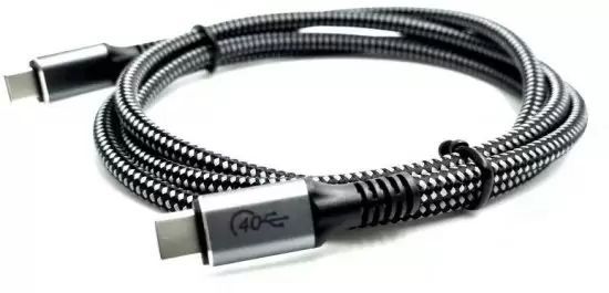 כבל 40G מחיבור USB 3.1 Type-C לחיבור USB 3.1 Type-C באורך 1 מטר Gold Touch תמונה 2