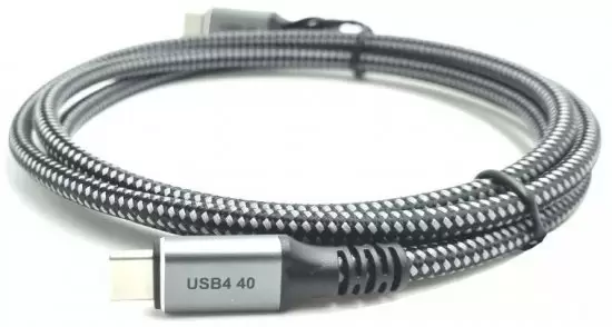 כבל 40G מחיבור USB 3.1 Type-C לחיבור USB 3.1 Type-C באורך 1 מטר Gold Touch תמונה 3