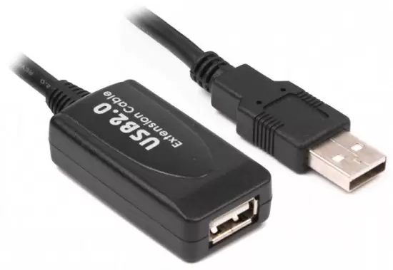 כבל מאריך אקטיבי לחיבור USB 2.0 באורך 5 מטרים Gold Touch