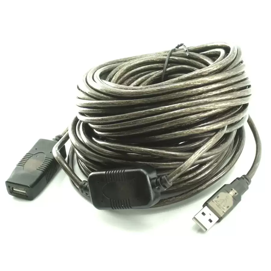 כבל מאריך אקטיבי לחיבור USB 2.0 באורך 15 מטרים Gold Touch תמונה 5