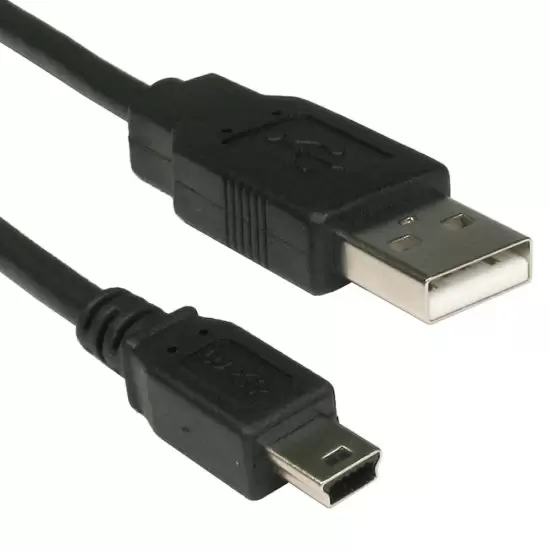כבל מחיבור USB 2.0 לחיבור Mini USB באורך 0.5 מטר Gold Touch