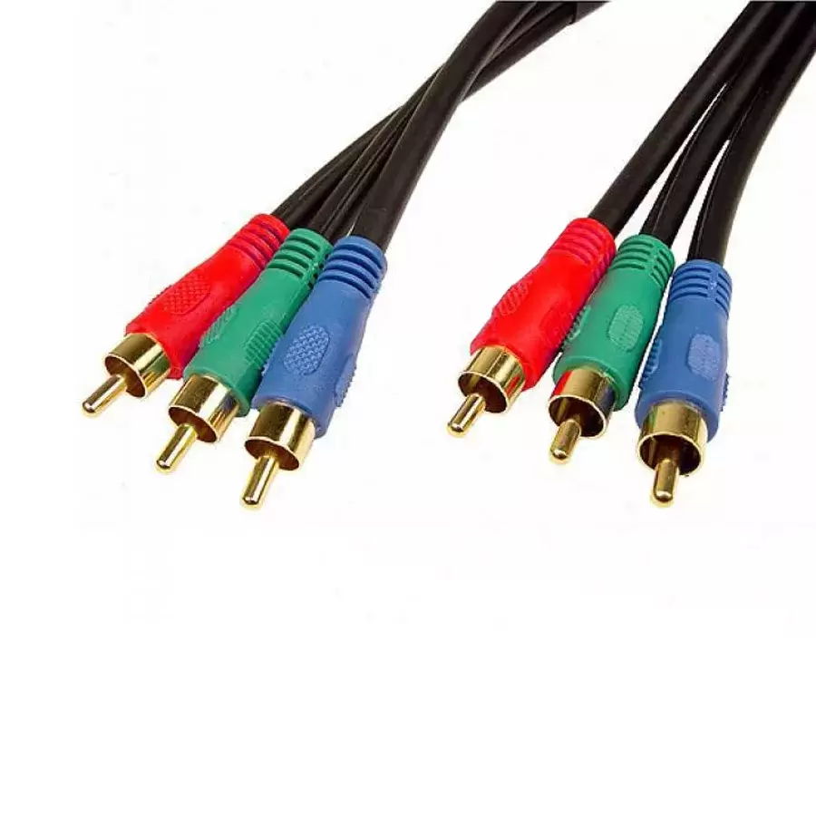 כבל 3x Component RCA באורך 1.8 מטר Gold Touch