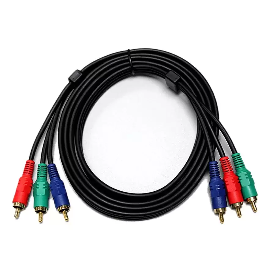 כבל 3x Component RCA באורך 1.8 מטר Gold Touch תמונה 3