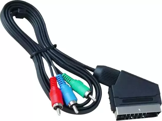 כבל SCART ל-Component באורך 1.8 מטר Gold Touch