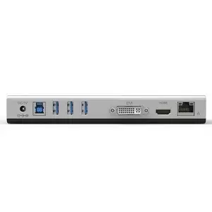 תחנת עגינה STLab USB3.0 Hub + HDMI + DVI + Giga LAN + CR Docking Station תמונה 2