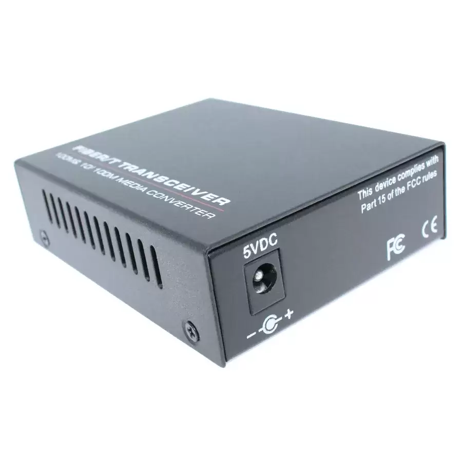 ממיר אופטי Luggar LU-MC100SC-SM 10/100TX-100Base (SC) SM Duplex 2Km Media Converter תמונה 4