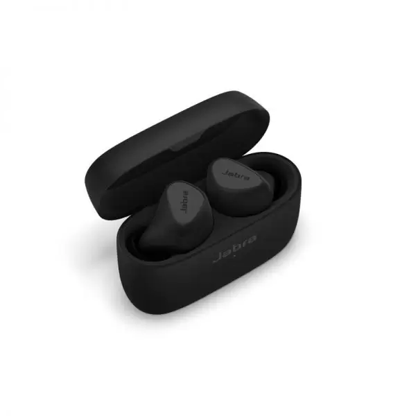 אוזניות True Wireless איכותיות עם סינון רעשים Elite 5 Titanium Black ג'אברה
