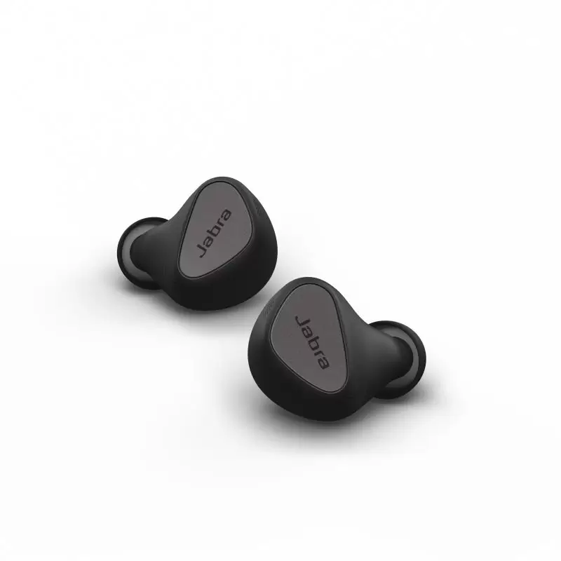 אוזניות True Wireless עם סינון רעשים Elite5 TitaniumBlack Jabra ג'אברה תמונה 2