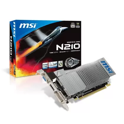 כרטיס מסך MSI N210-1GD3/LP DVI/VGA/HDMI