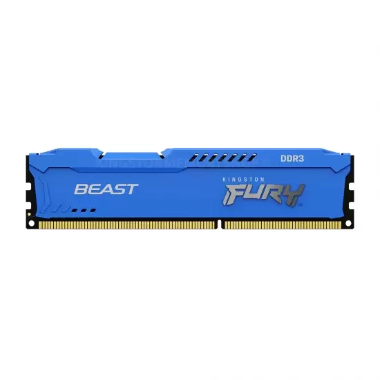 זיכרון וירטואלי 4GB 1600MHz DDR3 CL10 FURY Beast Blue