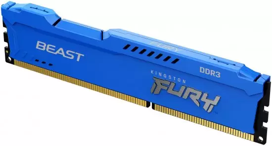זיכרון וירטואלי 8GB 1600MHz DDR3 CL10 FURY Beast Blue