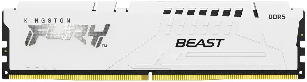 זיכרון וירטואלי 16GB 6000MT/s DDR5 CL40 DIMM FURY Beast White XMP