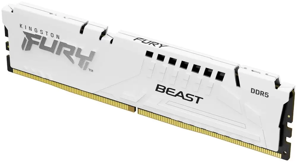 זיכרון וירטואלי 16GB 6000MT/s DDR5 CL40 DIMM FURY Beast White XMP תמונה 3