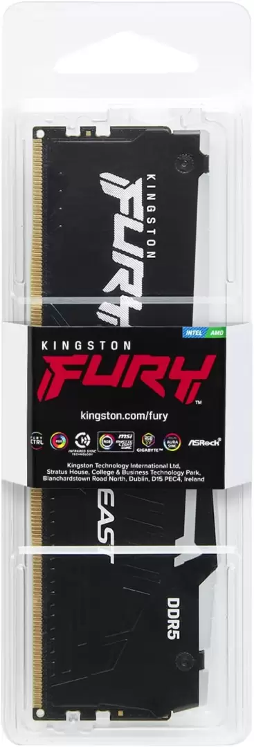 זכרון לנייח 32GB 6000MT/s DDR5 CL36 DIMM FURY Beast RGB EXPO תמונה 4