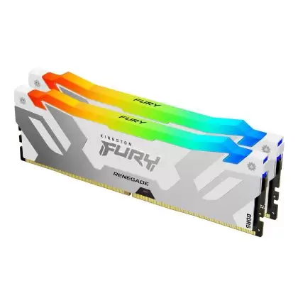 זכרון למחשב 32GB 6800MT/s DDR5 CL36 DIMM (Kit2) FURY Renegade RGB White