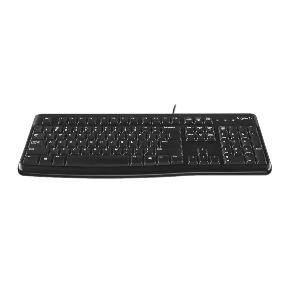 מקלדת לוגיטק חוטית עברית אנגלית וערבית LOGITECH K120