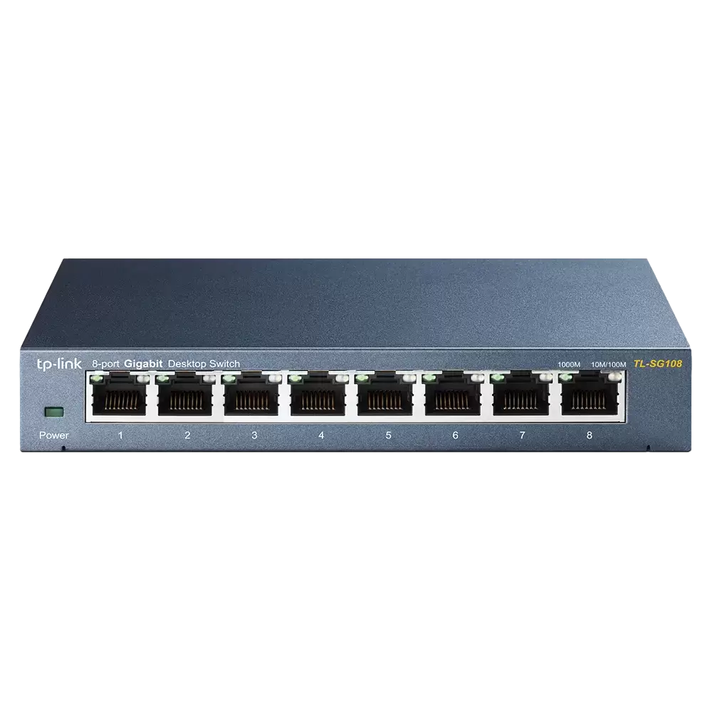 מתג Tp-link SG108 8-Port 10/100/1000Mbps Desktop Switch