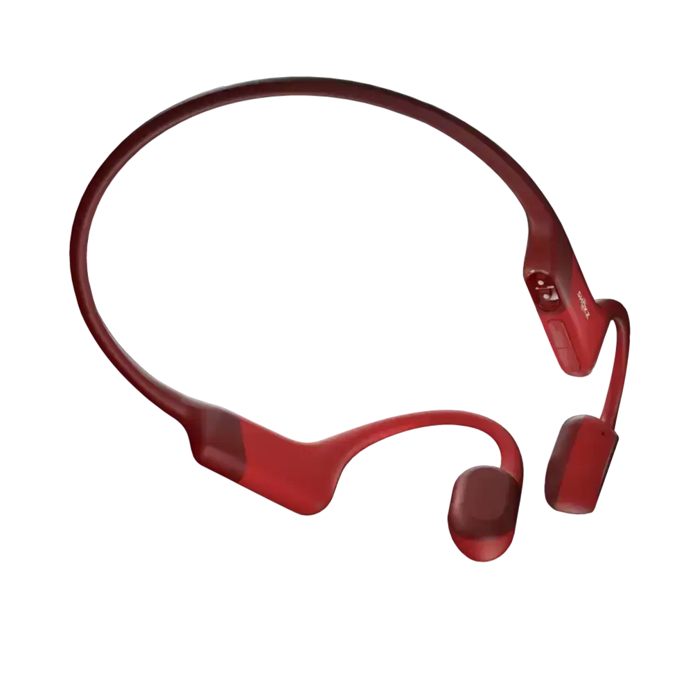 אוזניות ספורט אלחוטיות OPENRUN SHOKZ בצבע אדום