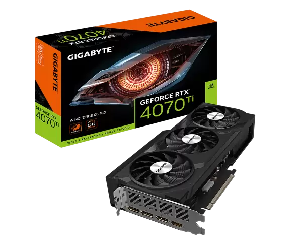 כרטיס גרפי Gigabyte RTX 4070 Ti 12GB WindForce OC