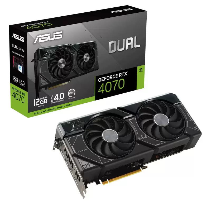 כרטיס מסך ASUS DUAL-RTX4070-12G HDMI DP*3 12G D6X