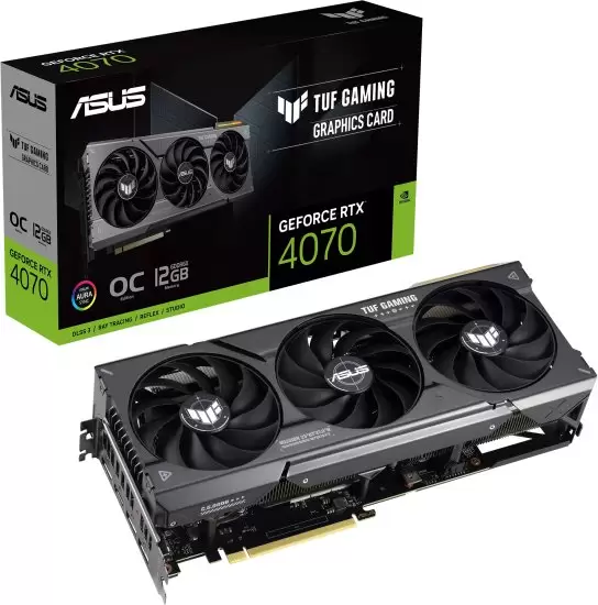 כרטיס מסך ASUS TUF Gaming GeForce RTX 4070 12GB GDDR6X OC Edition