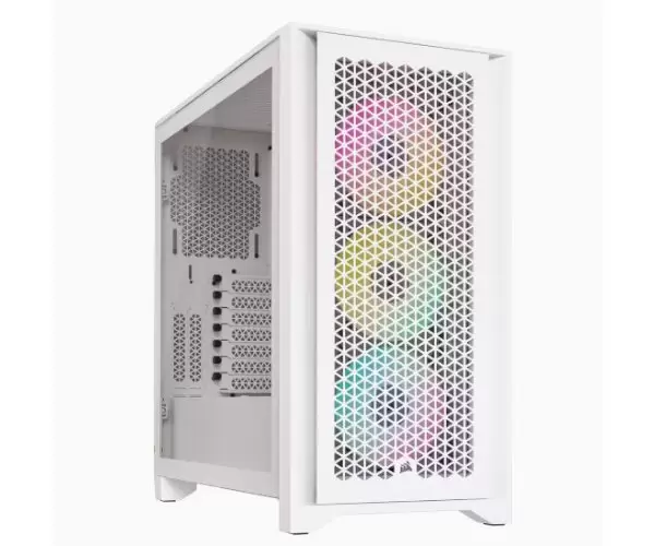 מארז CORSAIR iCUE 4000D RGB AIRFLOW Mid Tower White