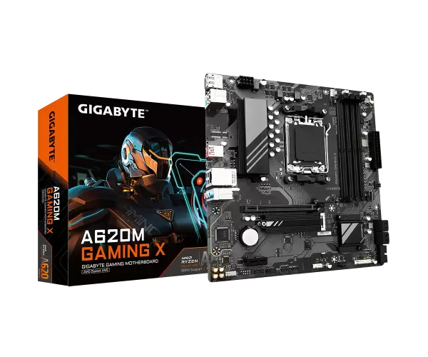 לוח אם Gigabyte A620M GAMING X AMD AM5 Micro-ATX