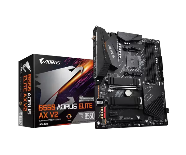 לוח אם GIGABYTE B550 AORUS ELITE AX V2 RGB