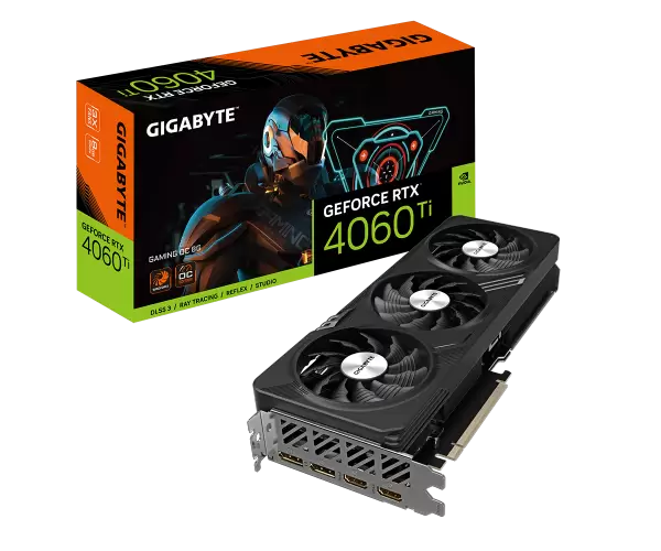 כרטיס מסך Gigabyte 4060 Ti Gaming OC 8GB 1XHDMI 3XDP