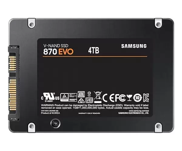 דיסק פנימי SAMSUNG EVO 870 4TB SSD SATA III 2.5 inch