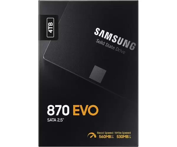 דיסק פנימי SAMSUNG EVO 870 4TB SSD SATA III 2.5 inch תמונה 2