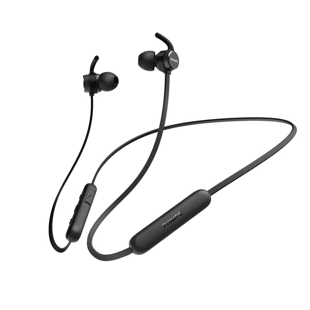 אוזניות כפתור אלחוטיות PHILIPS In-ear wireless headphones בצבע שחור תמונה 2