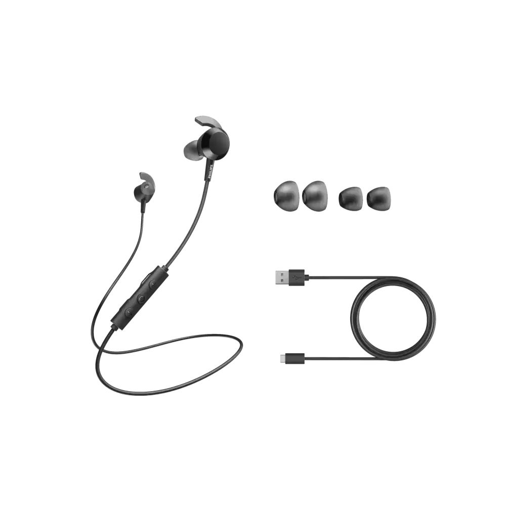 אוזניות כפתור אלחוטיות PHILIPS In-ear wireless headphones תמונה 2