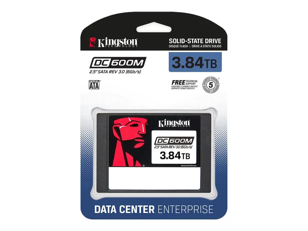 דיסק Kingston 3.84TB DC600M SATA 6Gb s Mixed Use 2.5" Enterprise Solid State Drive תמונה 3