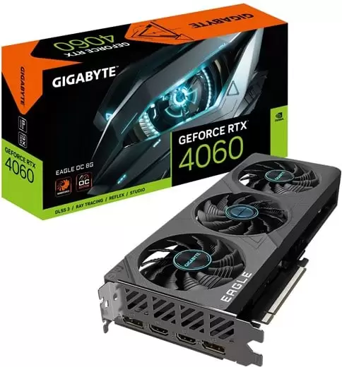 כרטיס מסך Gigabyte GeForce RTX 4060 EAGLE OC 8GB Graphics Card