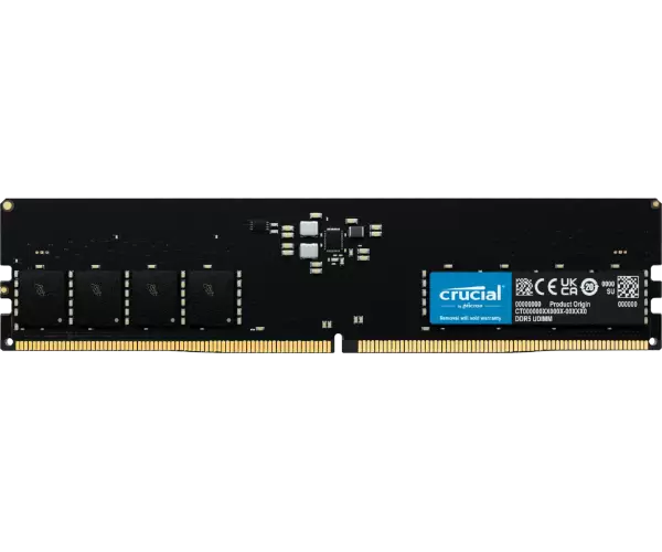 זכרון לנייח Crucial 32GB DDR5-5200 UDIMM CL42