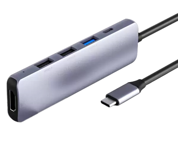 תחנת עגינה Netac WF12 Type-C USB 3.0X1 USB 2.0X2 1GB Lan HDMI PD תמונה 2