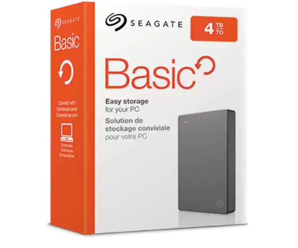דיסק קשיח חיצוני Seagate Basic 4TB 2.5 inch EXTERNAL DRIVE USB3.0