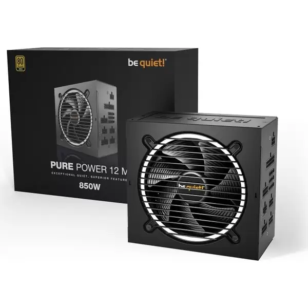 ספק כח be quiet! PURE POWER 12M GOLD Modular 850W