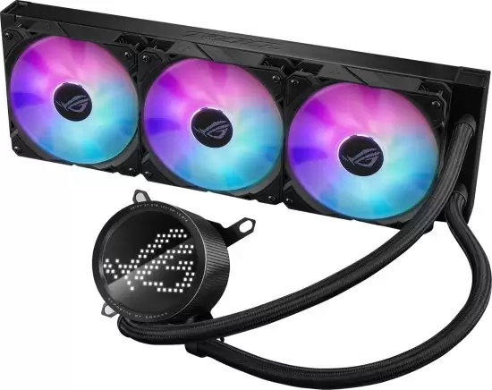 ASUS ROG RYUO III 360 ARGB COOLER 12cm FAN AURASUNC תמונה 2