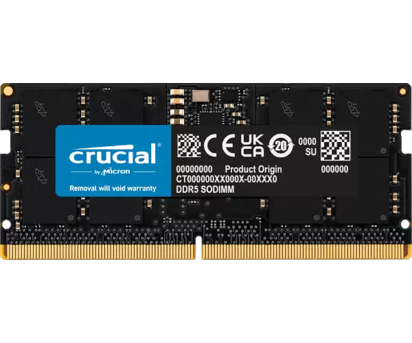 זכרון לנייד Crucial 32GB DDR5 4800MHZ C40 SODIMM