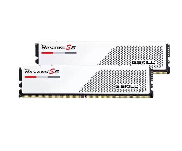 זכרון לנייח G.Skill Ripjaws S5 DDR5 32GB 2X16 5200Mhz C36 White