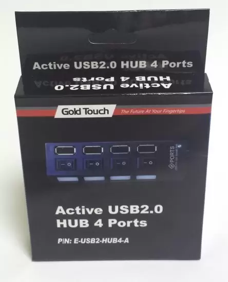 מפצל אקטיבי GOLDTOUCH ACTIVE 4 Ports USB 2.0 HUB תמונה 3