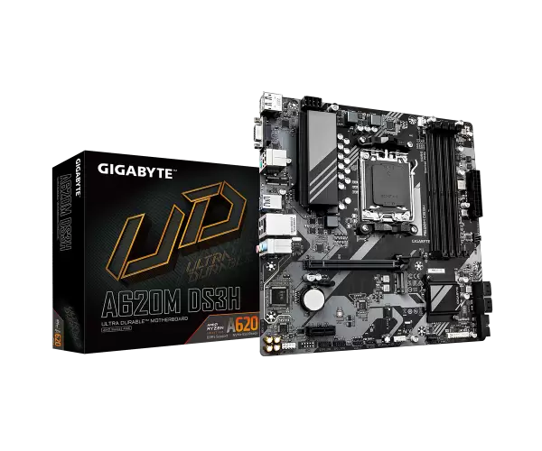 לוח למעבדי Gigabyte A620M DS3H DDR5 PCIE4.0 DP HDMI VGA AMD AM5