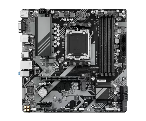 לוח למעבדי Gigabyte A620M DS3H DDR5 PCIE4.0 DP HDMI VGA AMD AM5 תמונה 2
