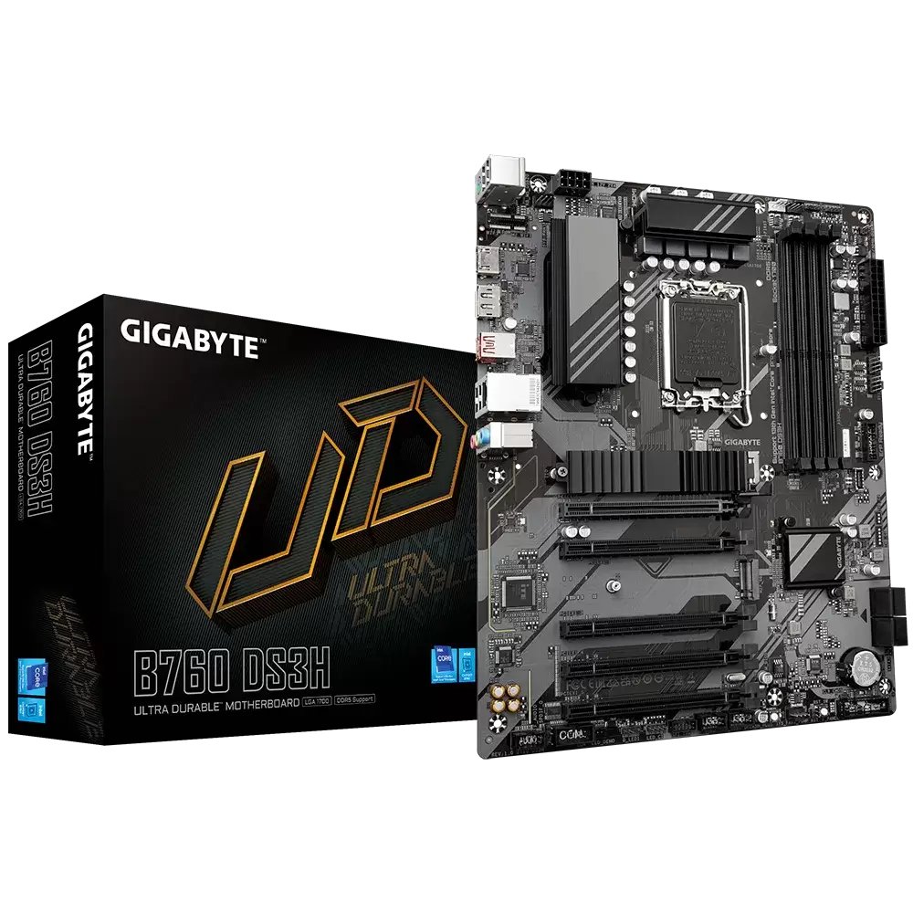 לוח אם אינטל Gigabyte B760 DS3H DDR5 ATX DP HDMI LGA1700