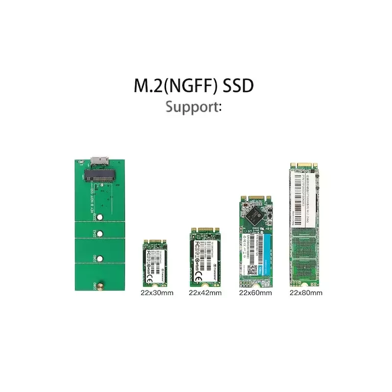 מארז חיצוני USB3.0 ל-M.2 SSD SATA GoldTouch תמונה 3