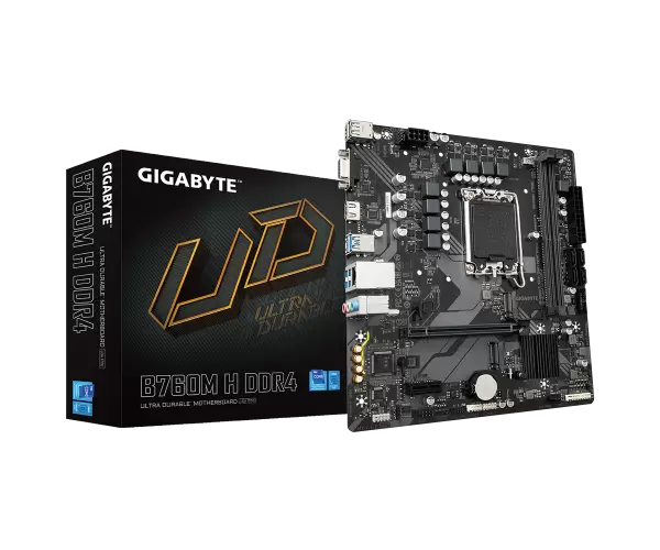 לוח למעבדי אינטל Gigabyte B760M H DDR4 Micro Atx LGA1700