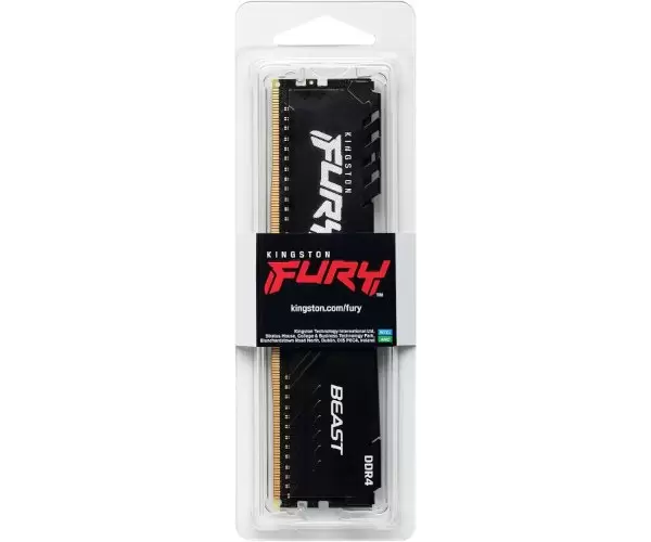זכרון לנייח Kingston Fury Beast DDR4 16GB 3200Mhz C16 תמונה 2